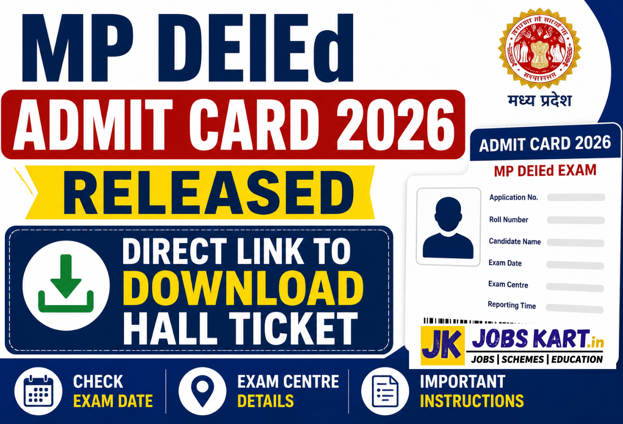 MP DElEd Admit Card 2026
