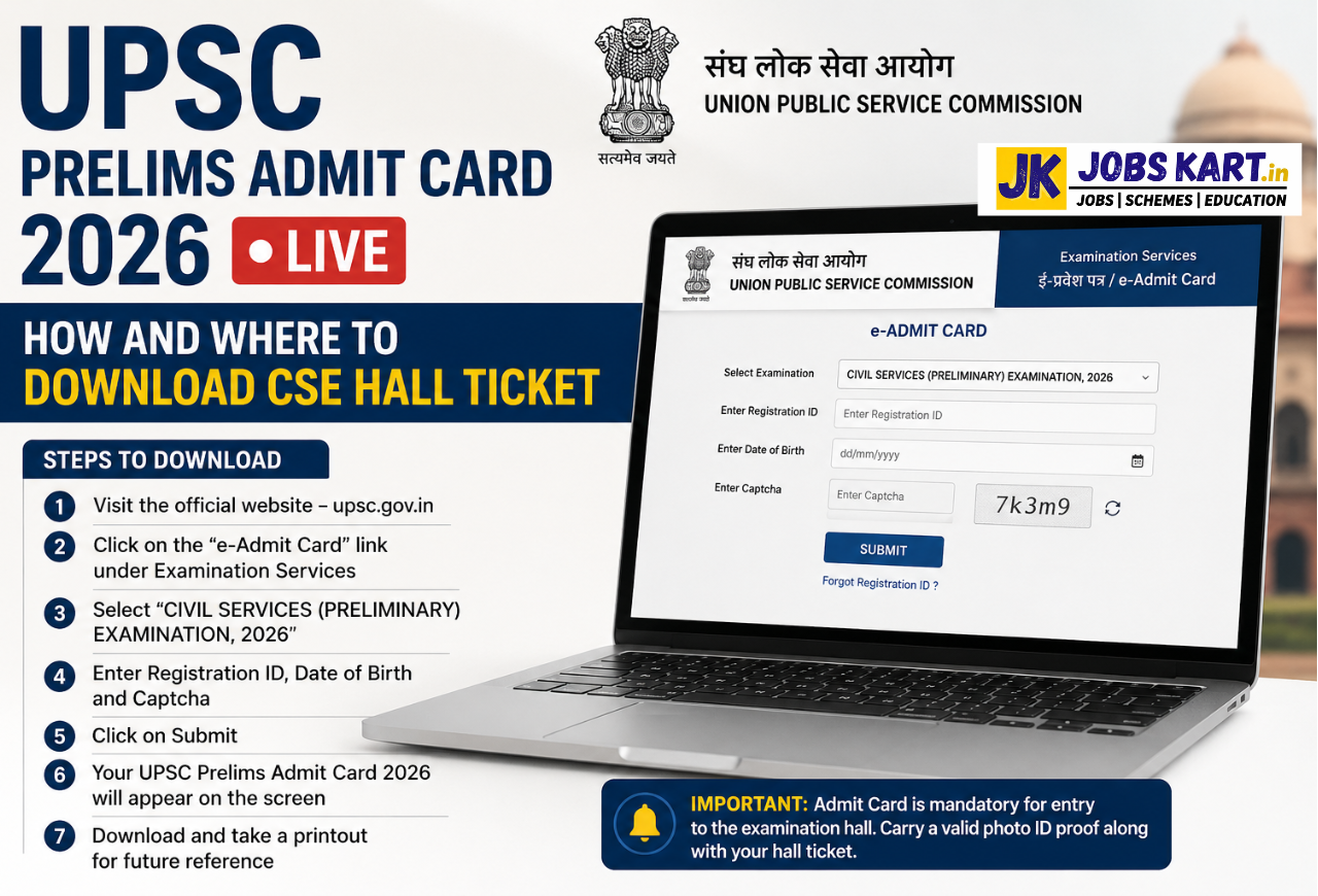 UPSC Prelims Admit Card 2026