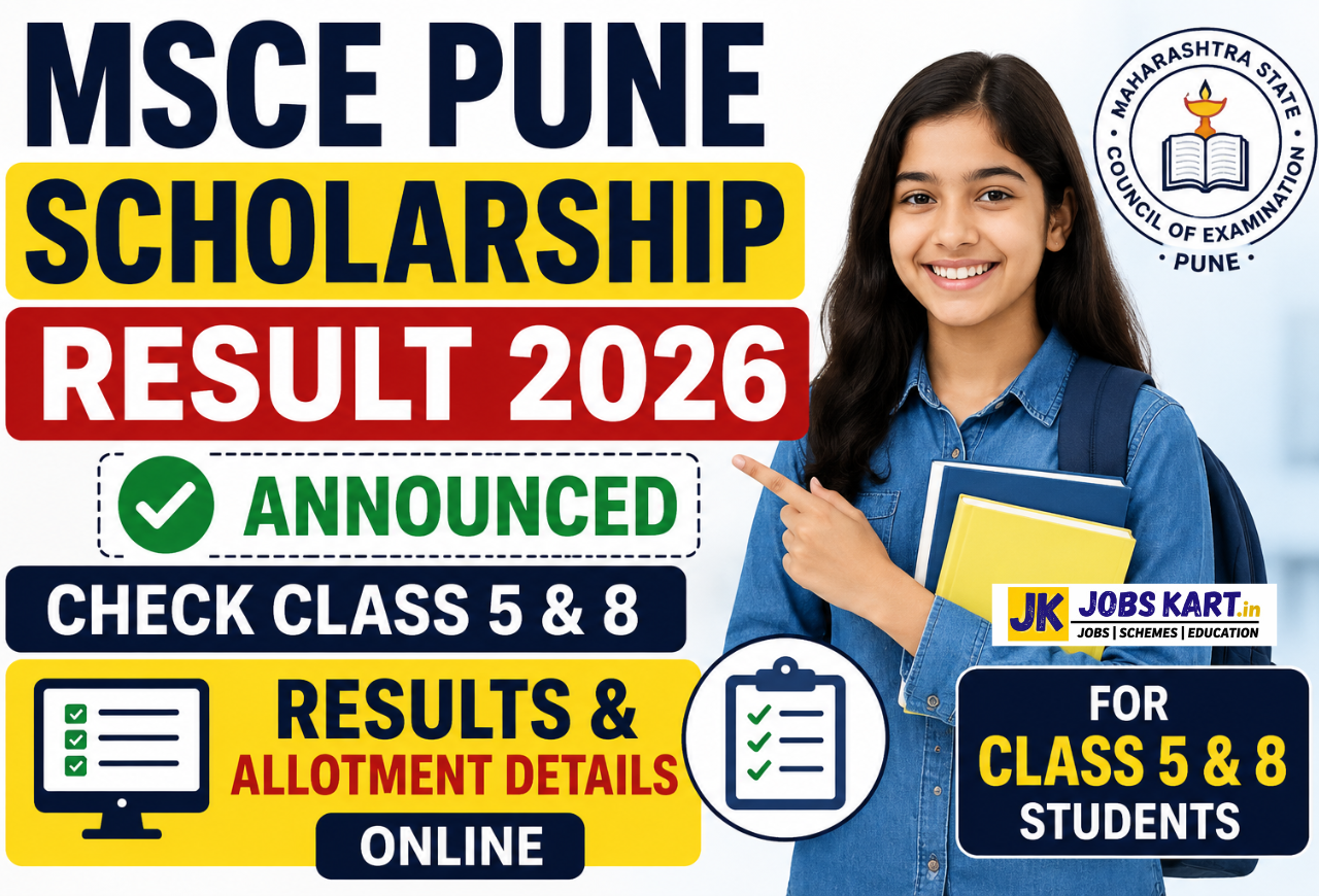 MSCE Pune Scholarship Result 2026