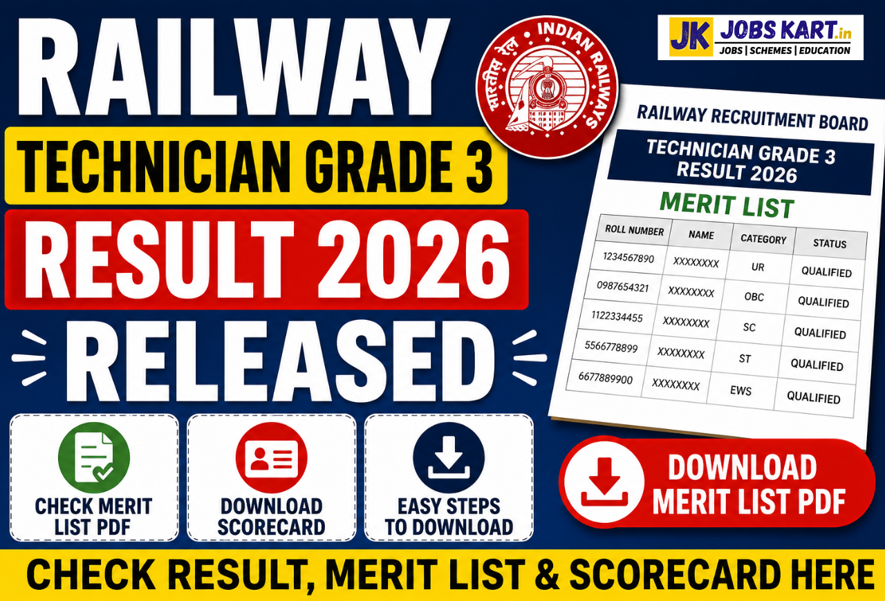 Railway Technician Grade 3 Result 2026