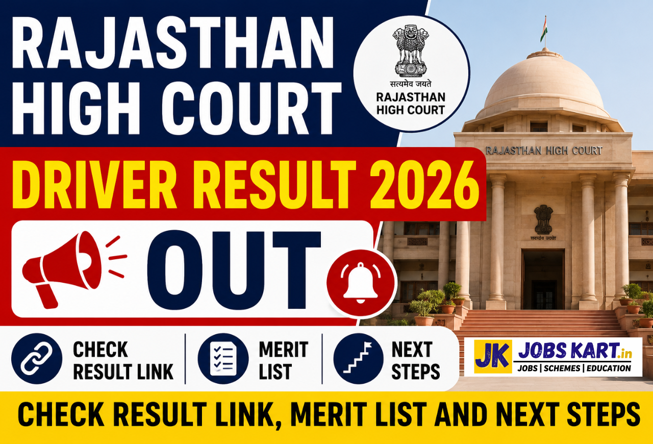 Rajasthan High Court Driver Result 2026
