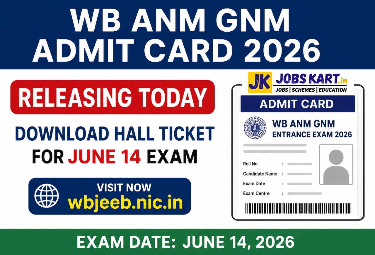 WB ANM GNM Admit Card 2026