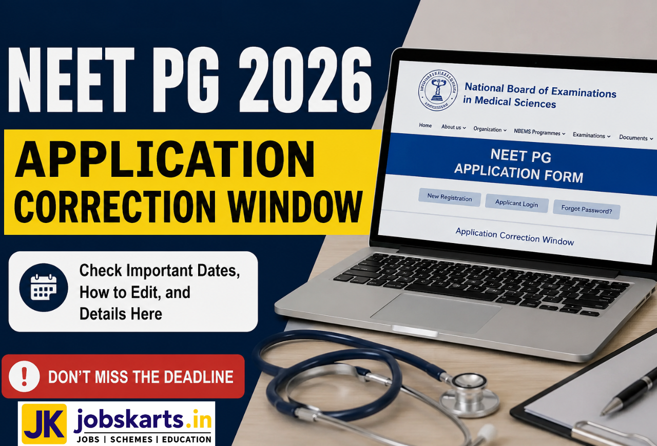 NEET PG 2026 Application Correction Window