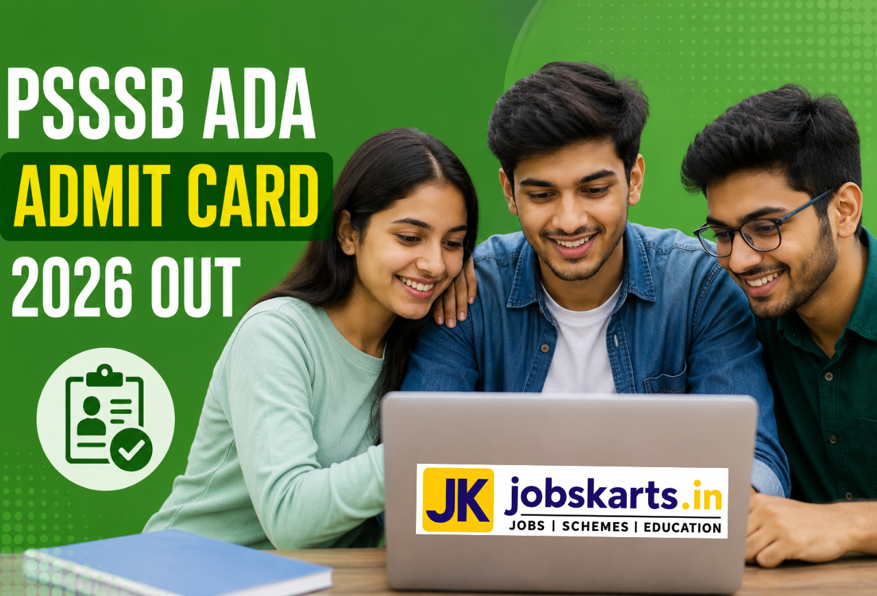 PSSSB ADA Admit Card 2026 Out
