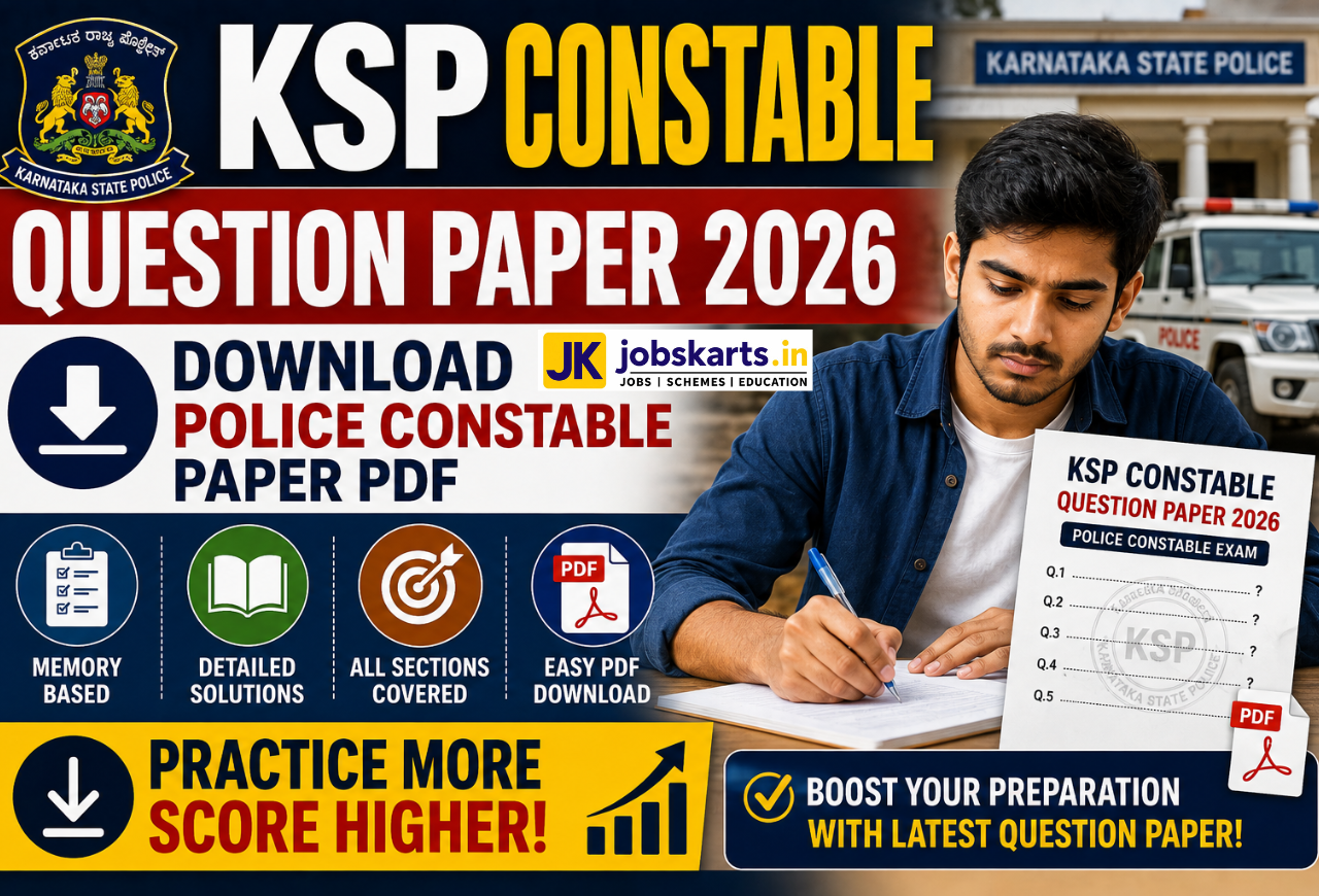 KSP Constable Question Paper 2026 – Download Karnataka Police Constable Exam Paper PDF