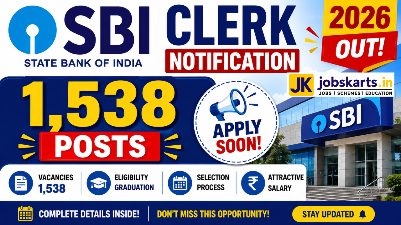 SBI Clerk Notification 2026